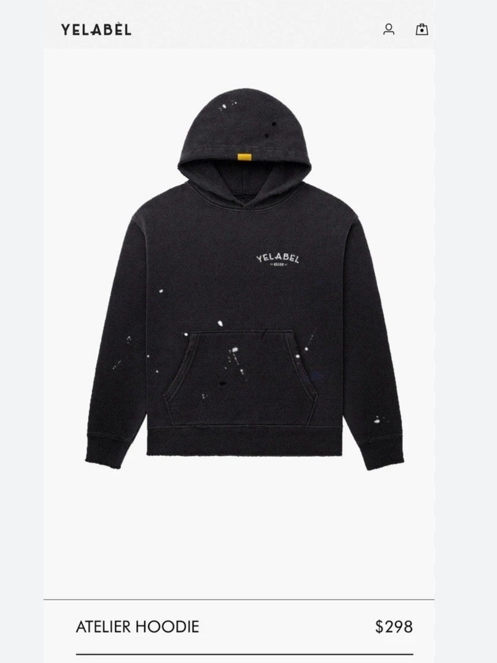 Yelabel Atelier Black Pullover Hoodie